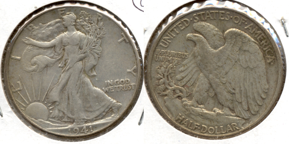 1941 Walking Liberty Half Dollar EF-40 d