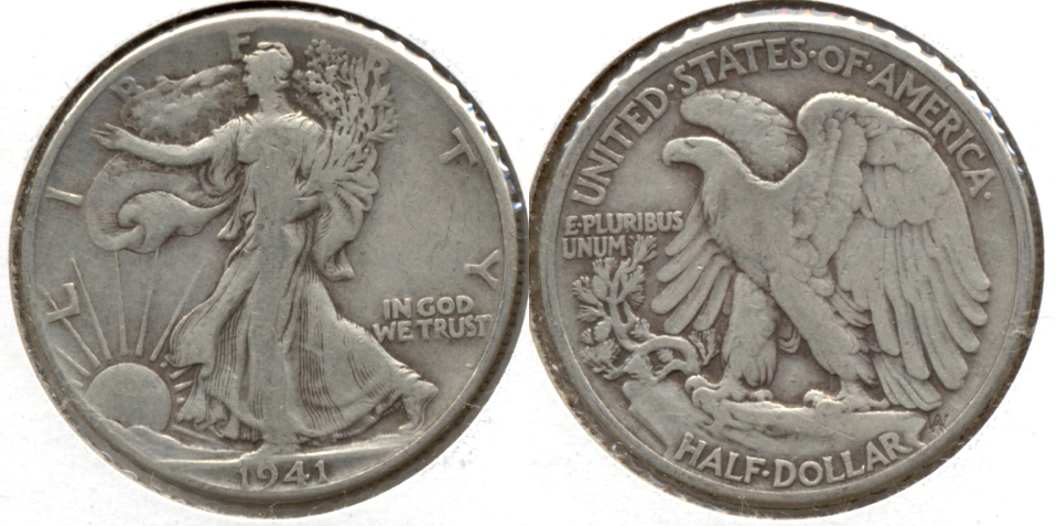 1941 Walking Liberty Half Dollar Fine-12