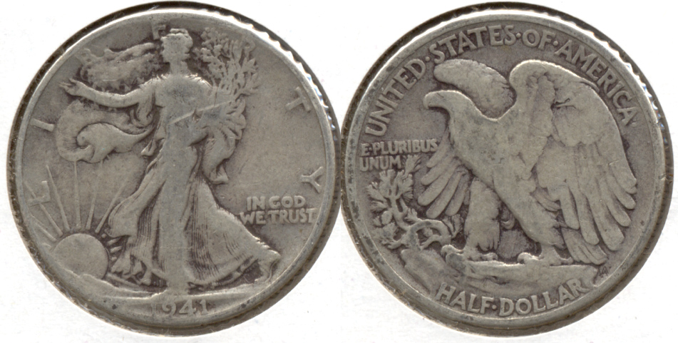 1941 Walking Liberty Half Dollar Good-4