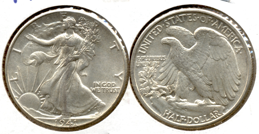 1941 Walking Liberty Half Dollar MS-60 d