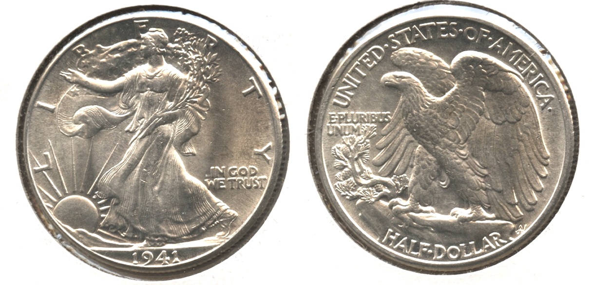 1941 Walking Liberty Half Dollar MS-63 #f