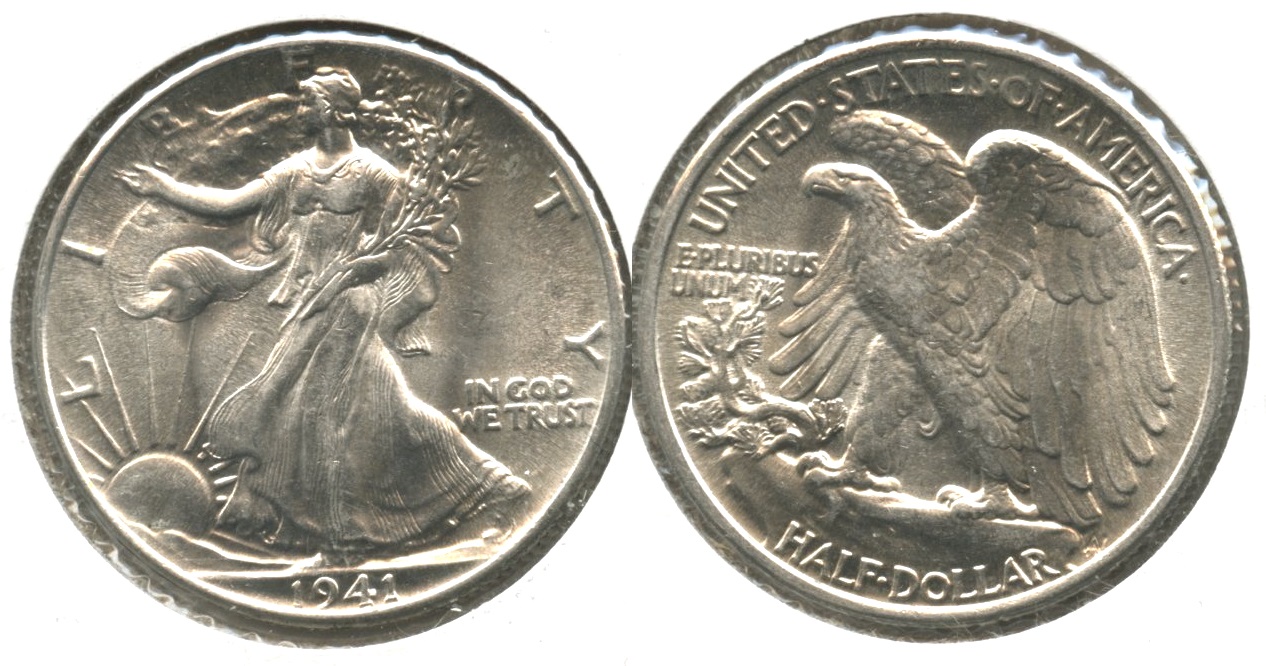 1941 Walking Liberty Half Dollar MS-63 #j