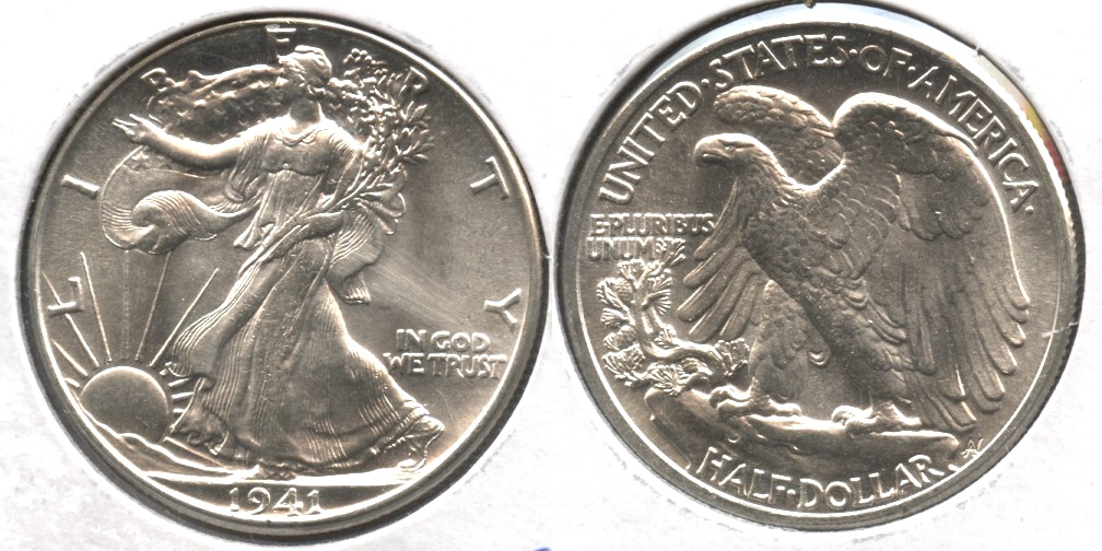 1941 Walking Liberty Half Dollar MS-64