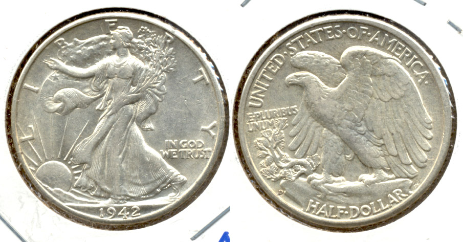1942-D Walking Liberty Half Dollar AU-50 c