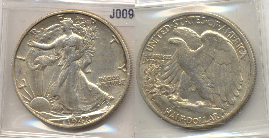 1942-D Walking Liberty Half Dollar AU-50 d