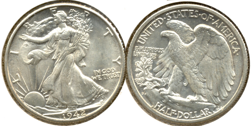1942-D Walking Liberty Half Dollar MS-63