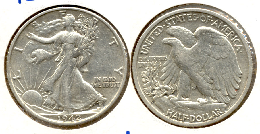 1942-S Walking Liberty Half Dollar AU-50 i