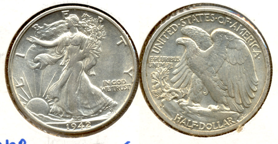 1942-S Walking Liberty Half Dollar AU-55 c