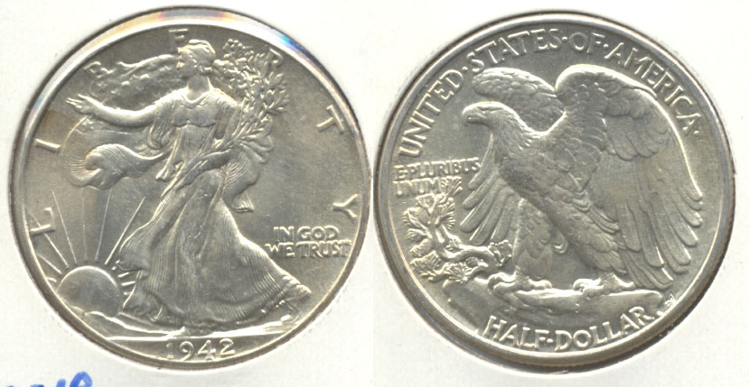 1942 Walking Liberty Half Dollar MS-60 a