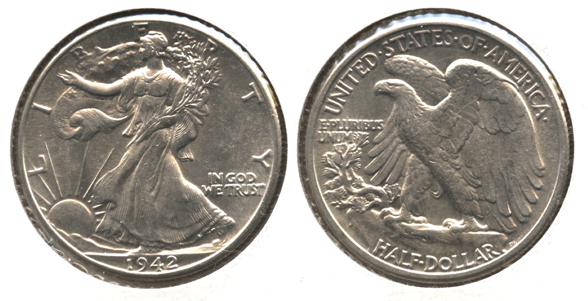 1942 Walking Liberty Half Dollar MS-63 #o