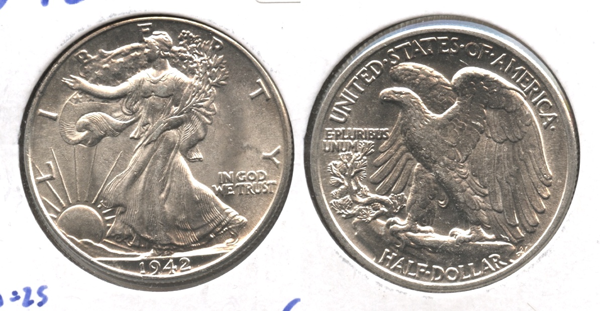 1942 Walking Liberty Half Dollar MS-63 #q