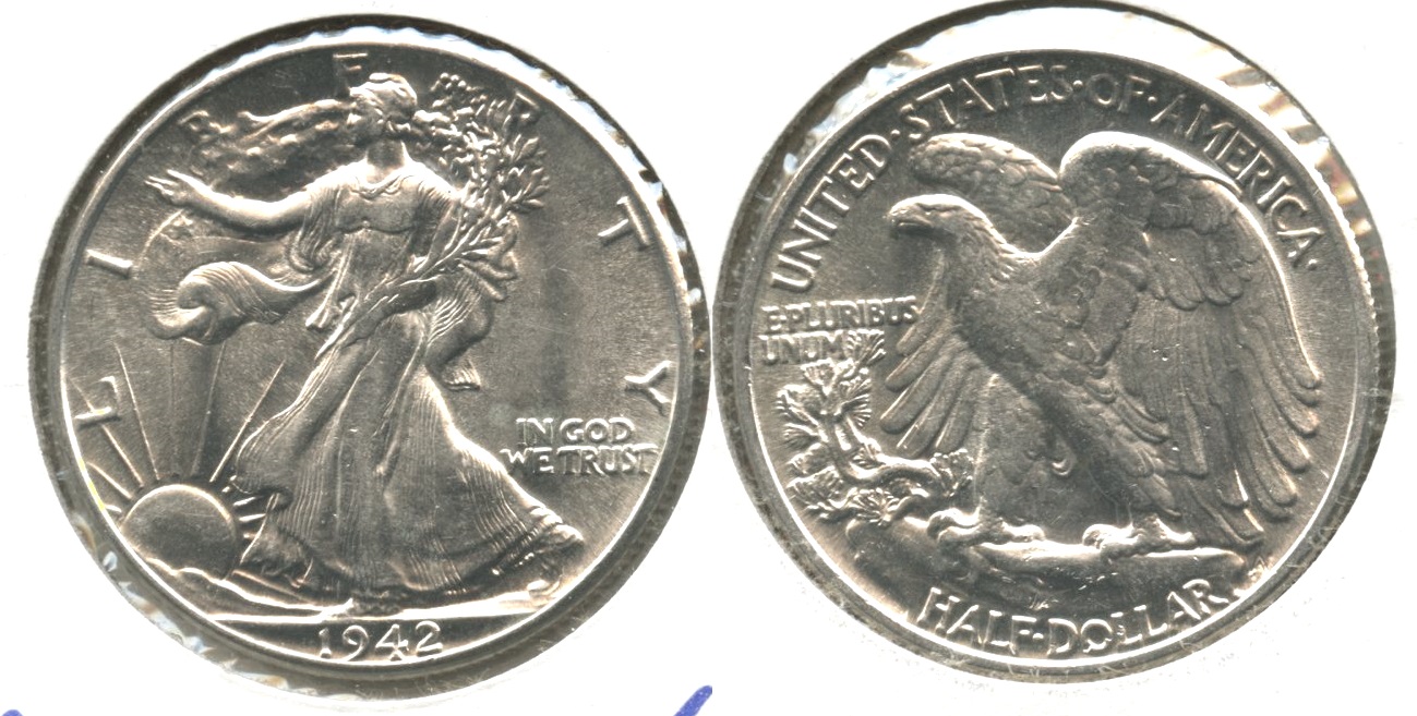 1942 Walking Liberty Half Dollar MS-63 #s