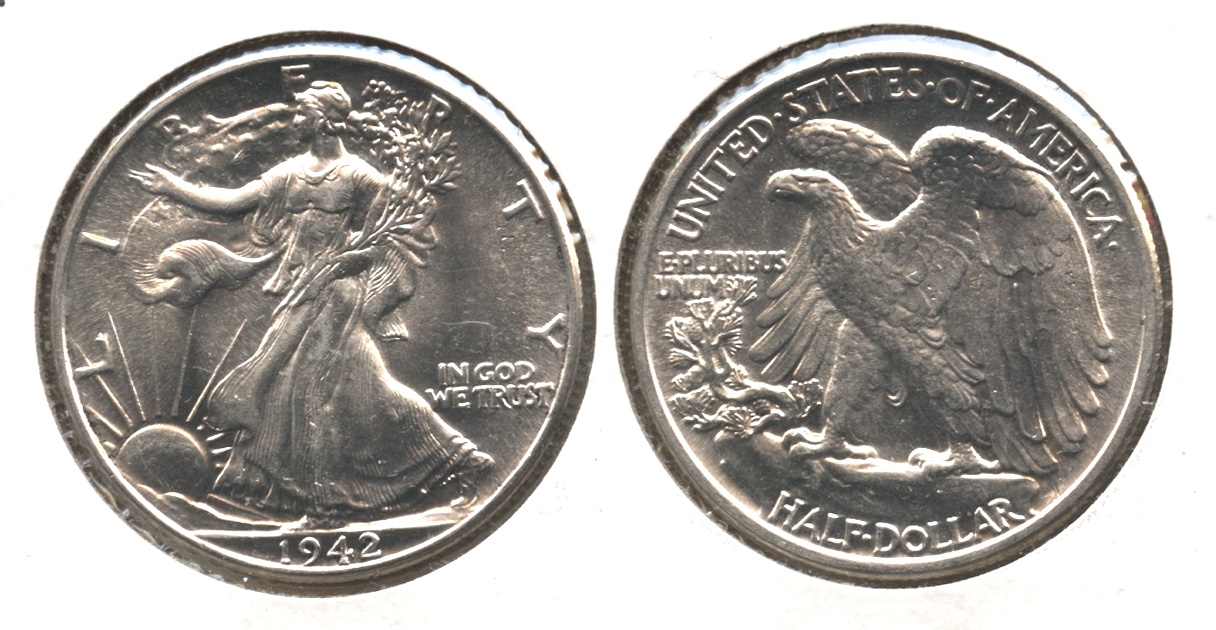 1942 Walking Liberty Half Dollar MS-64 #a