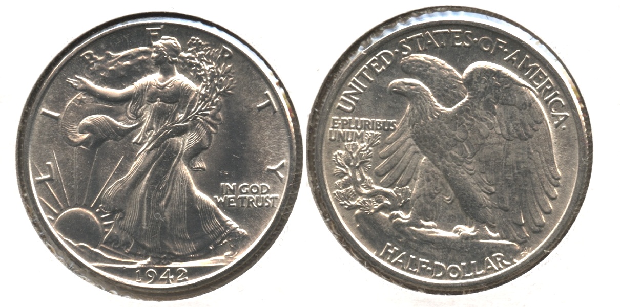 1942 Walking Liberty Half Dollar MS-64 #b