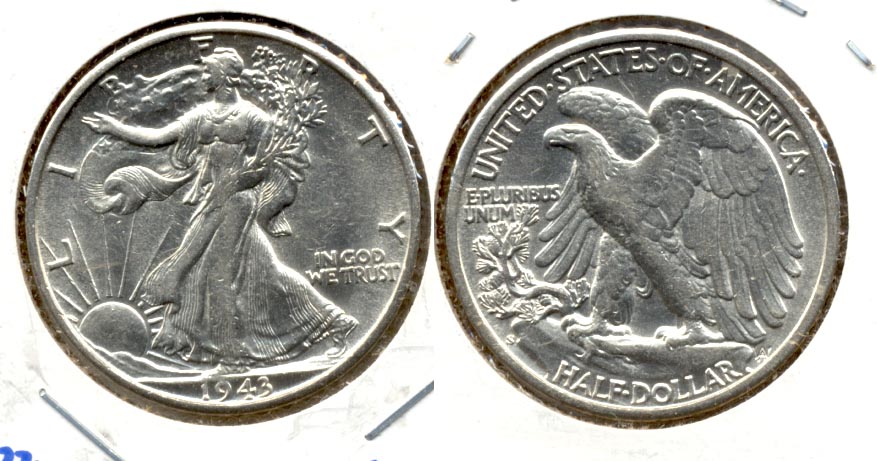 1943-S Walking Liberty Half Dollar AU-50 h