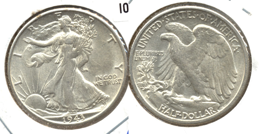 1943-S Walking Liberty Half Dollar AU-50 l