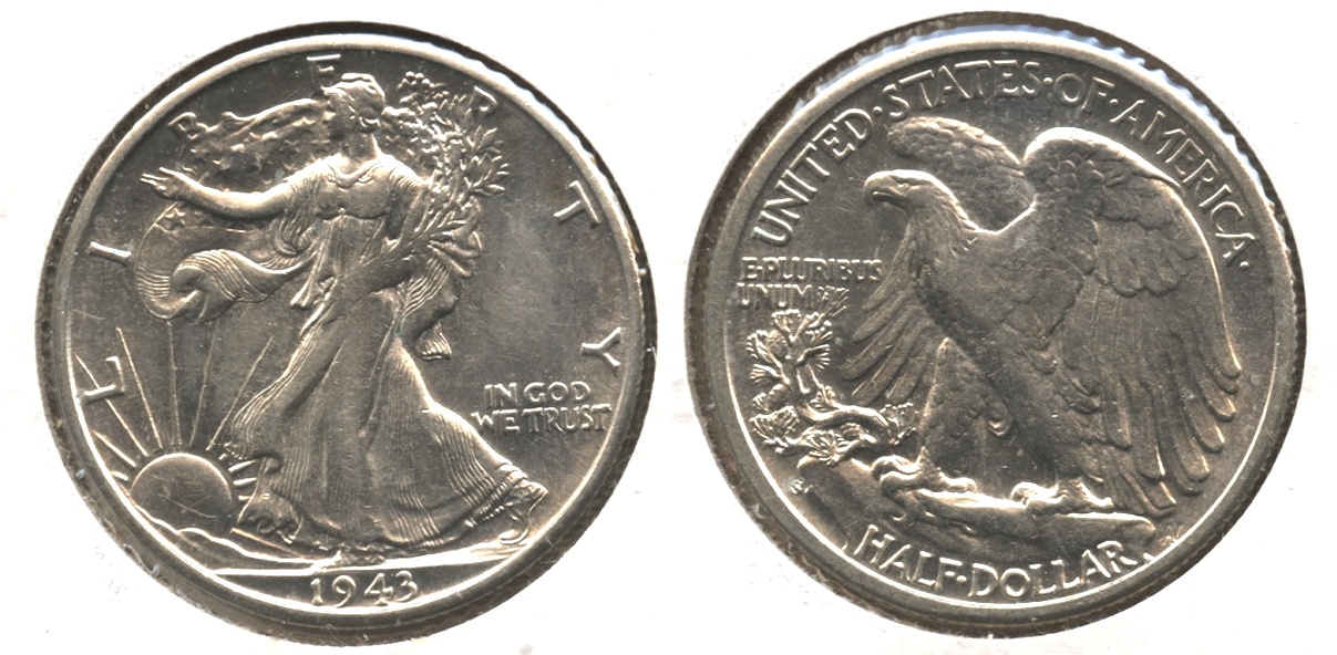 1943-S Walking Liberty Half Dollar AU-55 #d