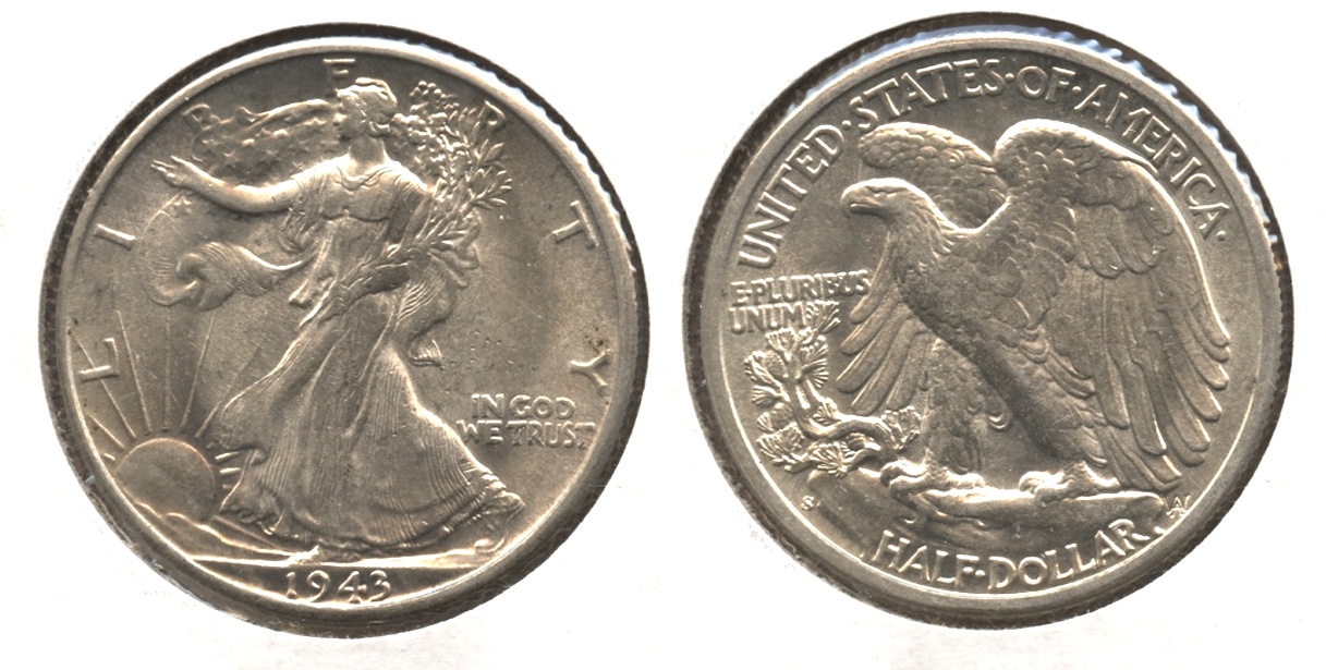 1943-S Walking Liberty Half Dollar MS-62