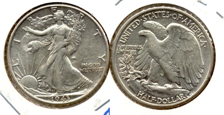 1943 Walking Liberty Half Dollar AU-50 l