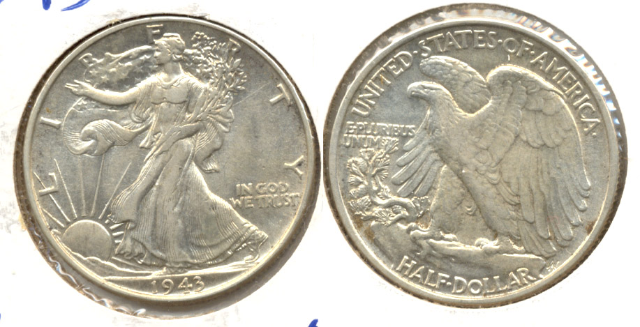 1943 Walking Liberty Half Dollar AU-50 t