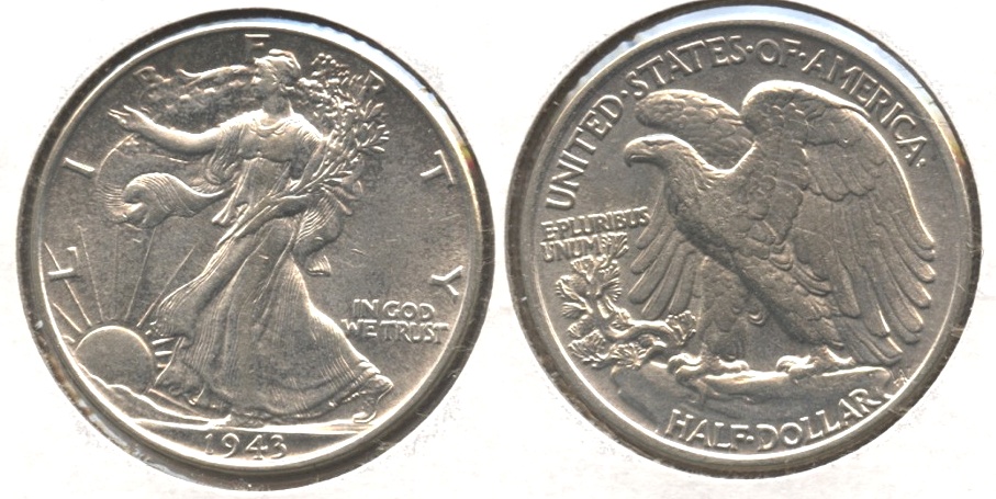 1943 Walking Liberty Half Dollar AU-50 z