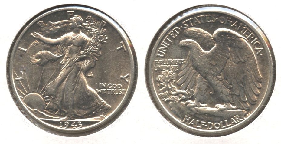 1943 Walking Liberty Half Dollar AU-53 c