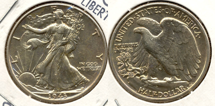 1943 Walking Liberty Half Dollar AU-58