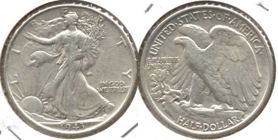 1943 Walking Liberty Half Dollar EF-40 a