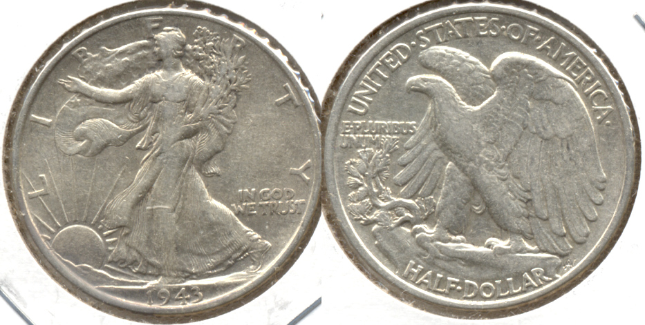 1943 Walking Liberty Half Dollar EF-40 h