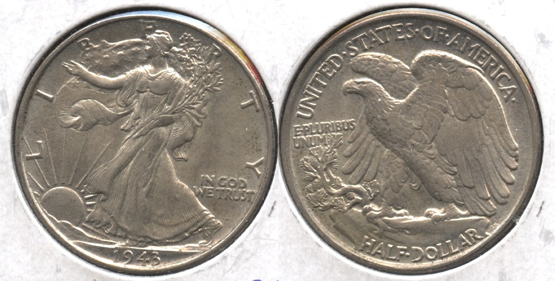 1943 Walking Liberty Half Dollar MS-63 #d