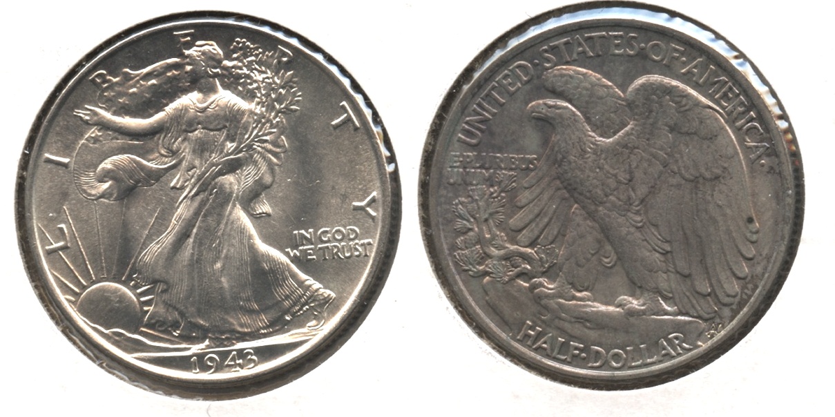 1943 Walking Liberty Half Dollar MS-63 #f