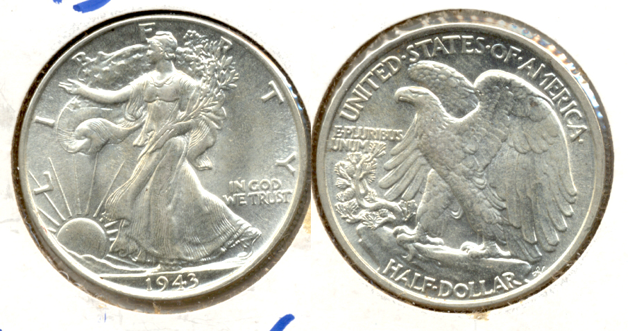 1943 Walking Liberty Half Dollar MS-64 b