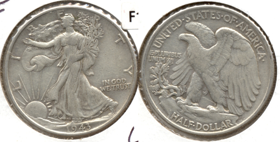 1943 Walking Liberty Half Dollar VF-20 k