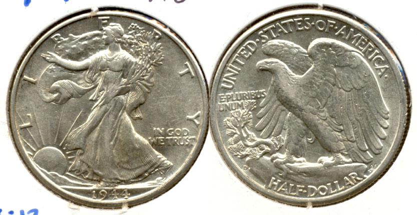 1944-D Walking Liberty Half Dollar AU-50 a
