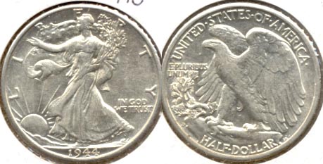 1944-D Walking Liberty Half Dollar AU-50 c