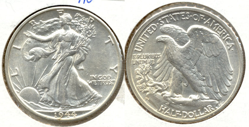1944-D Walking Liberty Half Dollar AU-50 e