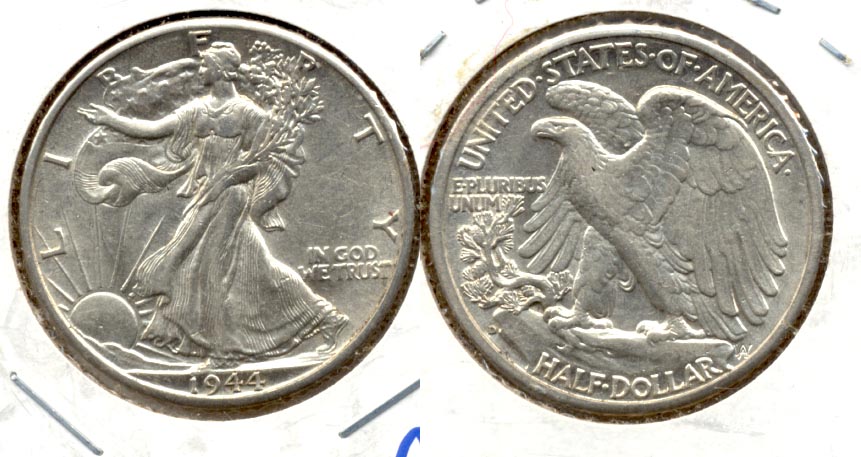 1944-D Walking Liberty Half Dollar AU-50 f