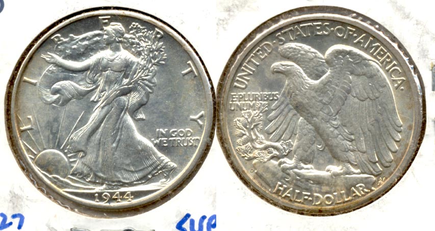 1944-D Walking Liberty Half Dollar AU-55