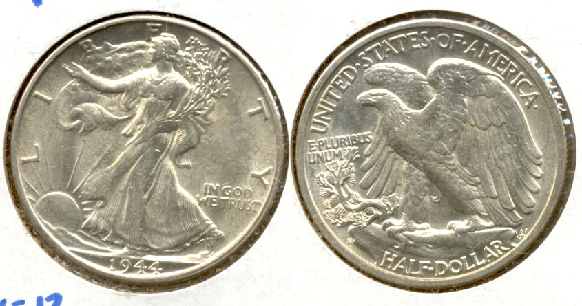 1944-S Walking Liberty Half Dollar AU-55 d