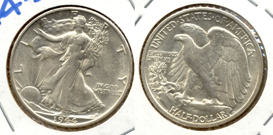 1944-S Walking Liberty Half Dollar AU-55 e