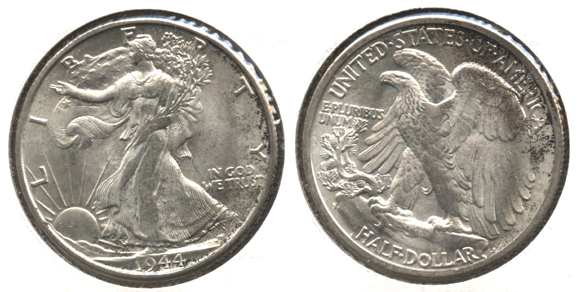 1944-S Walking Liberty Half Dollar AU-58