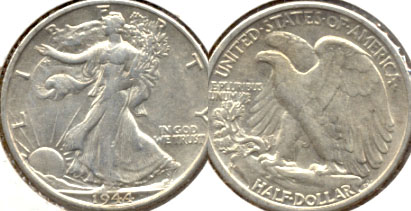1944-S Walking Liberty Half Dollar EF-45