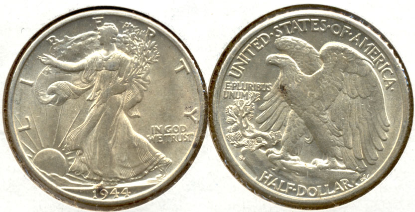 1944-S Walking Liberty Half Dollar MS-60 h