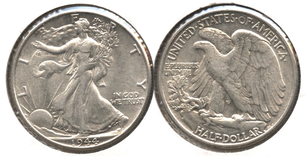 1944 Walking Liberty Half Dollar AU-50 #i