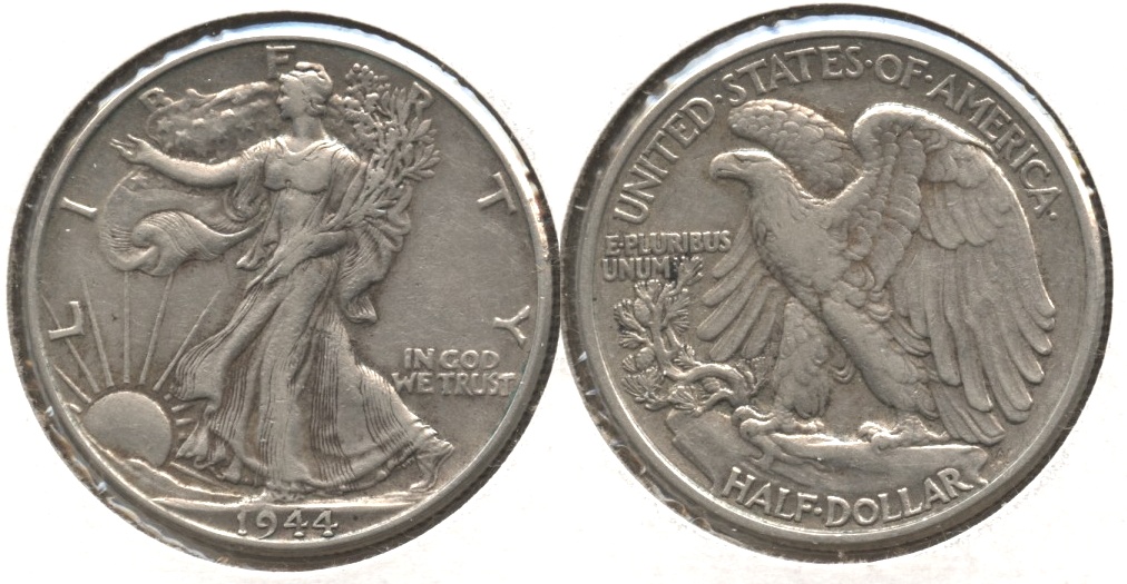 1944 Walking Liberty Half Dollar VF-20 #e