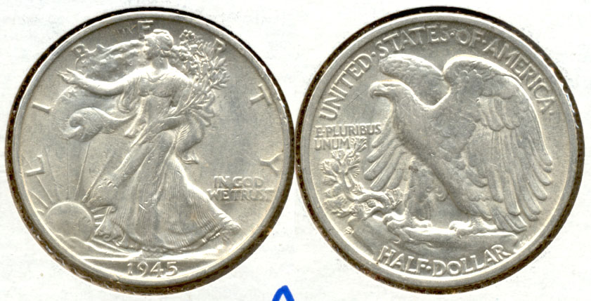 1945-S Walking Liberty Half Dollar AU-53 c