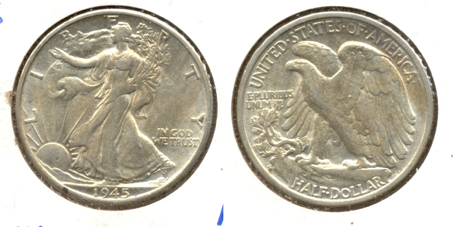 1945-S Walking Liberty Half Dollar AU-53 f