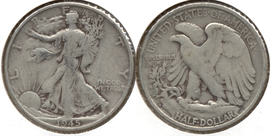 1945-S Walking Liberty Half Dollar Fine-12