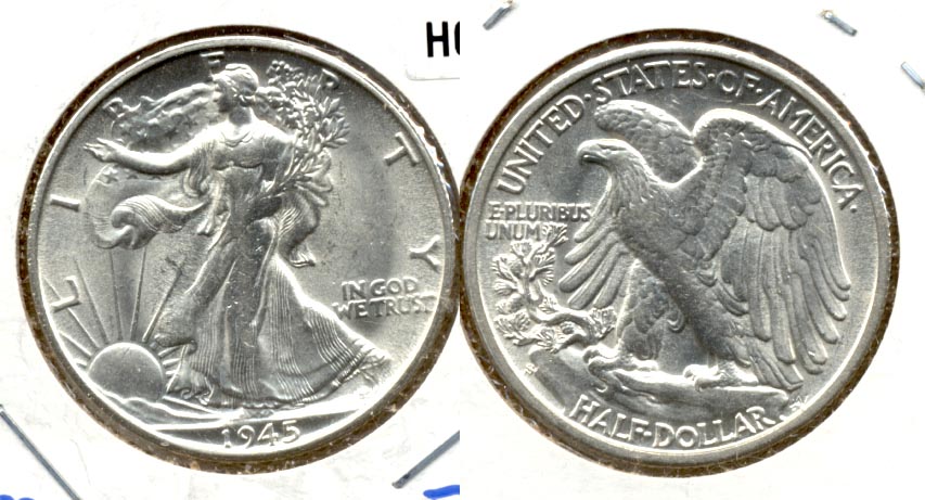 1945-S Walking Liberty Half Dollar MS-60