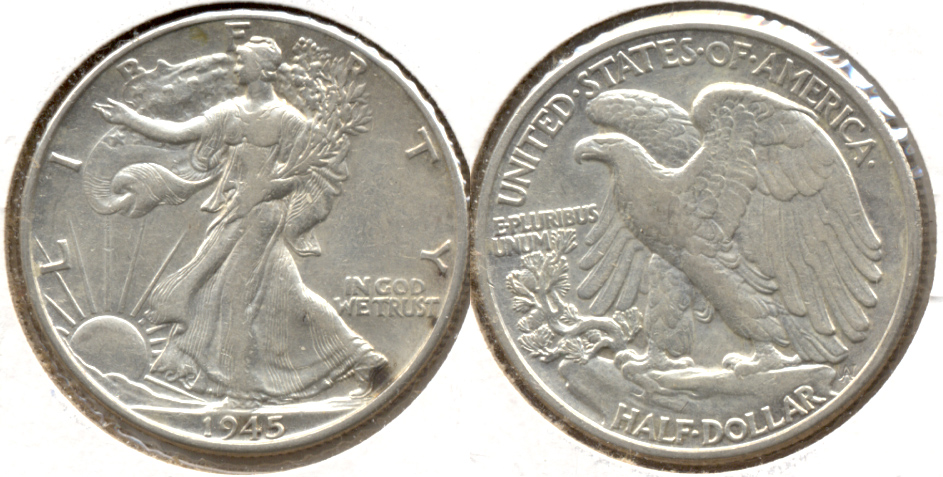 1945 Walking Liberty Half Dollar EF-40 e